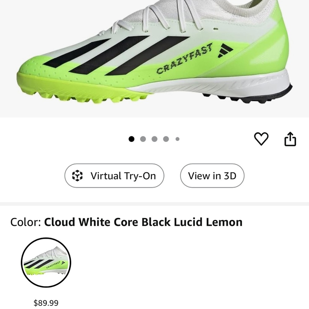 Adidas Crazyfast Soccer Cleats